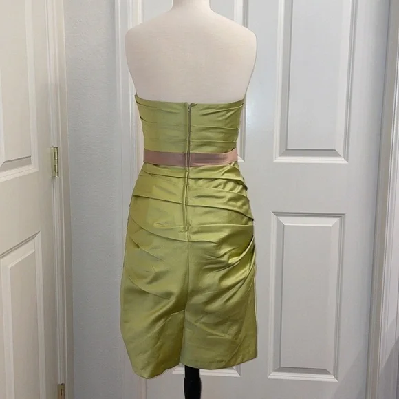 033: ALFRED ANGELO formal rouched mini dress in size S - Picture 6 of 9